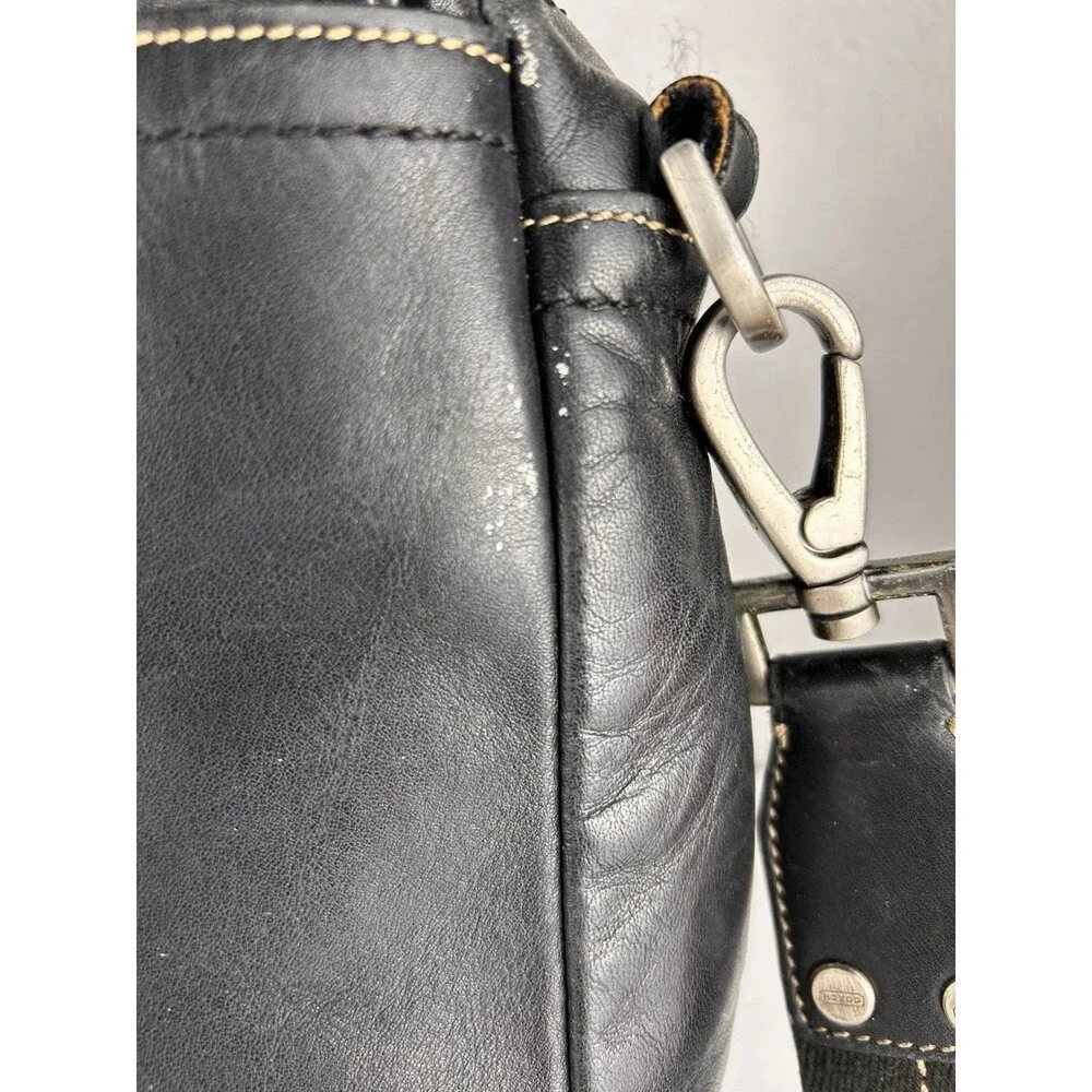 Vintage Coach Briefcase Messenger Black Bag 5A06 Black Y2k